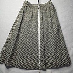 Louis Feraud Paris Vintage Women’s Wool Houndstooth Skirt Suit 42 EU Velour Trim