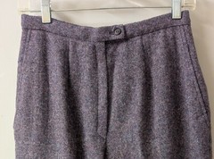 Pendleton Vtg Pure Wool Lined Trouser Pants Purple Tweed Deadstock 13.75x 31.5