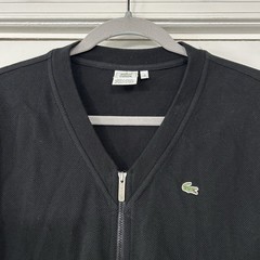 VTG Lacoste Zip Up Cardigan Sweater Women’s Size 4 (EU36) France Knit Preppy VG
