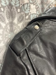 Vintage 70’s Sears The Leather Shop Motorcycle Ramones Jacket Womens 14* READ