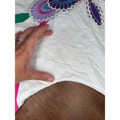 Diseños Delfis Telas Tlaquepaque Jalisco Vintage Mexico Embroidered Top Small