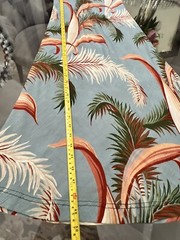 Carol Little Vintage 90s Turquoise Terracotta Tropical Palm Print Maxi Dress 4