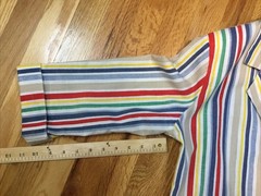 Vintage 70’s Teddi Of California M-L Rainbow Poly blend Blazer Jacket Button Up