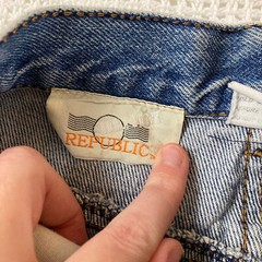 Mom Jeans Republic Denim High Waisted Medium Wash Straight Leg Sz 5/6 Vintage
