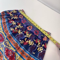 Adrienne Vittadini 2 Pc Skirt Shirt Small Colorful Vtg Boho Hippie Artsy Festiva