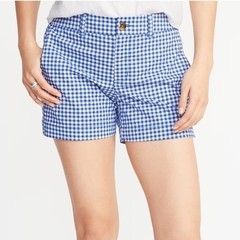 Old Navy Blue & White Patriotic Everyday Gingham Shorts – 6 EUC