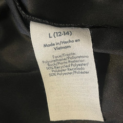 No Boundaries Black Faux Leather Tiered Mini Skirt Size L 12-14 NEW Y2K club