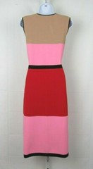 VTG 1990s 2000s DIANE VON FURSTENBERG SIZE LARGE COLOR BLOCK DRESS