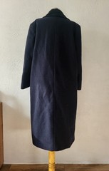 Vtg Women’s Wool Coat Trench Overcoat Size L UK14 US 10 VIP Petites