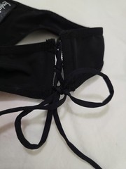 Fredericks of Hollywood Sexy Black Side Tie Panties Style 3339 Lg Modern Vintage