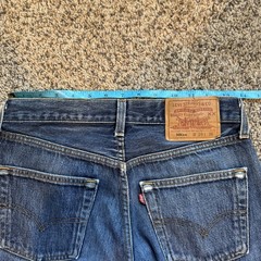 Vintage Levi’s 501xx Made in USA Women’s Distressing Size 29×36 Fit 27×28 Blue