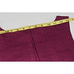 Vintage Dress Shirt Set Studio Ease Size 8 90s Wine Red Butterflies Linen Rayon