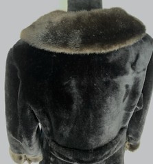 Vintage Black Faux Fur Coat Ultra-Seal Sportowne New York Women’s 12 Made In USA