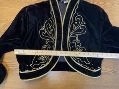 Vintage Vanna White Velvet Little Black Dress Size 16 Gala Event Regency Royal
