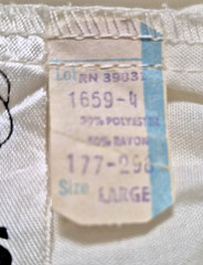 Vintage 70s You Babes White Cotton Skirt / Slip With Eyelet Ruffle size L