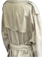 Vintage 80s Women’s Burberrys Trench Coat Nova Check Pockets Belt Coat M