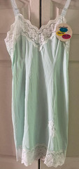 Vintage Movie Star Full Slip 34 Avg Lace Dress 1960’s Nylon Tricot USA NWT