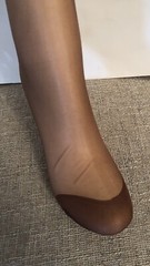 Vintage Style Seamless Reinforced Heel And Toe Flat Knit Stockings 35 Inches