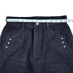 Rockies Western Jeans Women 9 27 Black High Rise Studded Cowgirl Vintage Denim
