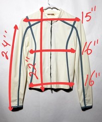Vintage PRADA Zip Up Jacket Fashion Pre 2001 Biker Size Small
