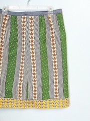 Vintage 60s Handmade Novelty Print Skirt Womens S Mod Floral Boho Cottage