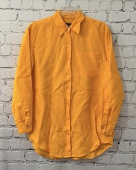 Vintage 90s Liz Claiborne Lizsport Women’s Linen Button Up Shirt S