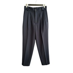 VTG Giorgio Sant’Angelo 100% Wool Pinstripe Trousers Navy Blue 70s Academia sz 6