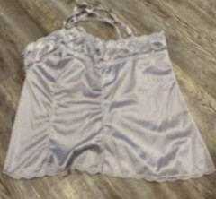 VTG 80s Collectible Classics Women’s Lilac Silky Satin Nylon Floral Laced Cami M