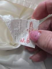 Silk Like Sz 8 Avant Garde Crystal Button Cocktail Party Cuffed Blouse-Canada