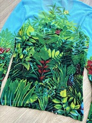 Vintage Kenzo Jungle Mesh Top Long Sleeved Y2k Size S Avant Garde French 90s