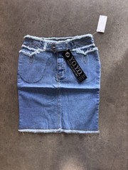Womens blue denim pencil skirt Y.O.Y.O brand. 90s Deadstock NWT