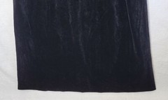 Vintage Louisa Women’s M 12-14 Black Velvet 1/2 Zip Up Dress