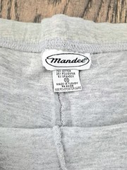Vtg Mandee Gray Drawstring Shorts Sz M Active Gym Lounge Retro Spring Summer Y2K