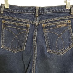 Vtg 80s Calvin Klein Jeans 27 x 33 High Rise Dark Wash USA Made