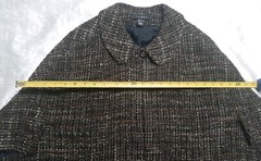 VTG Louben Sz10 Tweed Boucle Wool Blend Cape Blazer Metallic Thread Earthtones