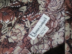 Queen Casuals Womens Shirt Size 14 Long Slv Button Down Floral Vtg Fairy Grunge