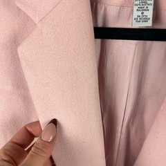 Vintage Lord & Taylor Wool & Cashmere Pink Blazer Oversized Women’s 8