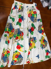 Vintage 1980’s Emanuelle Fruit Basket Print Skirt
