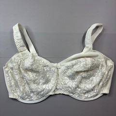 Vintage Olga Bra 38DDD Lace Unlined Cup Underwire Adjustable 35099