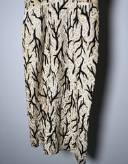 ​VTG 1960s Wool Sheath Dress Branch Design Ivory Swirl Sequins Cocktail Saks? S