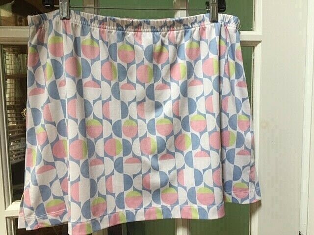 TAIL TENNIS SKIRT GEOMETRIC ABSTRACT TENNIS BALL PATTERN VINTAGE SIZE XL