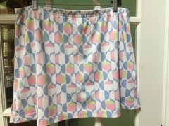 TAIL TENNIS SKIRT GEOMETRIC ABSTRACT TENNIS BALL PATTERN VINTAGE SIZE XL