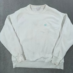 Vintage Champion Reverse Weave Women Large Teal Crewneck Pullover Sweatshirt