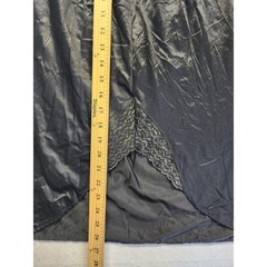 Vanity Fair Vintage Black Lace Trim Half Slip Skirt Lingerie Style XL 30in