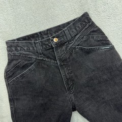 Rockies Jeans Womens 28/7 Black Vintage High Waisted Western Straight Leg Denim