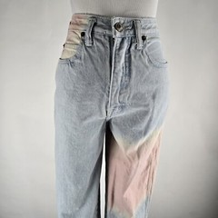 VINTAGE Union Bay Womens Size 5/6 Mom Jeans Ultra High Rise Tapered Tie Dye 90s