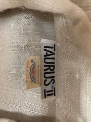 TAURUS II DRESS 10 VINTAGE TAN WHITE SHORT SLEEVE 1960-70’S UNION LABEL CAREER