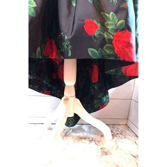Morton Miles Design 80’s Vintage Floral Rose Print Party Cocktail Prom Dress