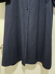 Vintage Tempo Europa London Fog 100% Wool Trench Coat Women’s 12 Regular Blue