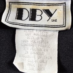 Vintage DBY Ltd Black Leopard Print Collar Short Sleeve Blazer Top Size 3/4